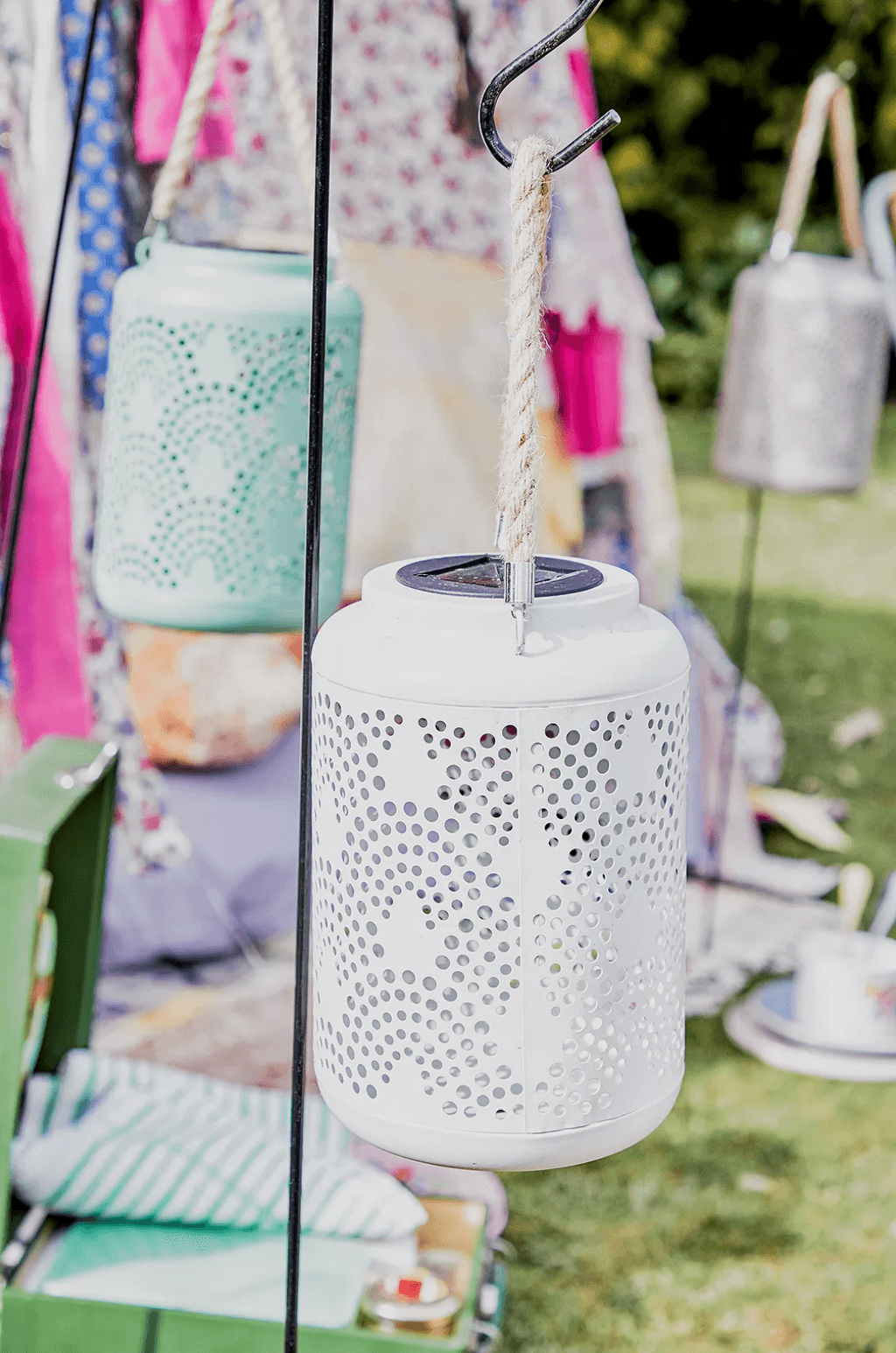 Moroccan Cream Solar Lantern 45 from Urban Outfitters.  buttongroup  SHOP NOW