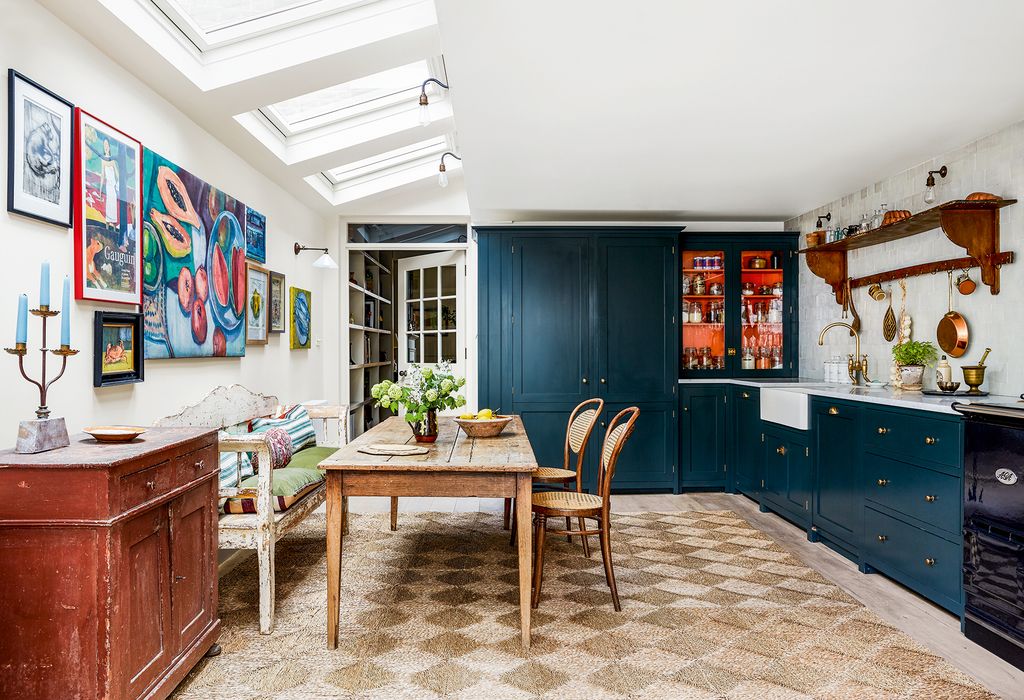 Image may contain Flooring Wood Hardwood Interior Design Indoors Floor Furniture Chair Living Room Room and Table