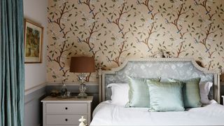 Image may contain Room Bedroom Indoors Furniture Bed and Interior Design