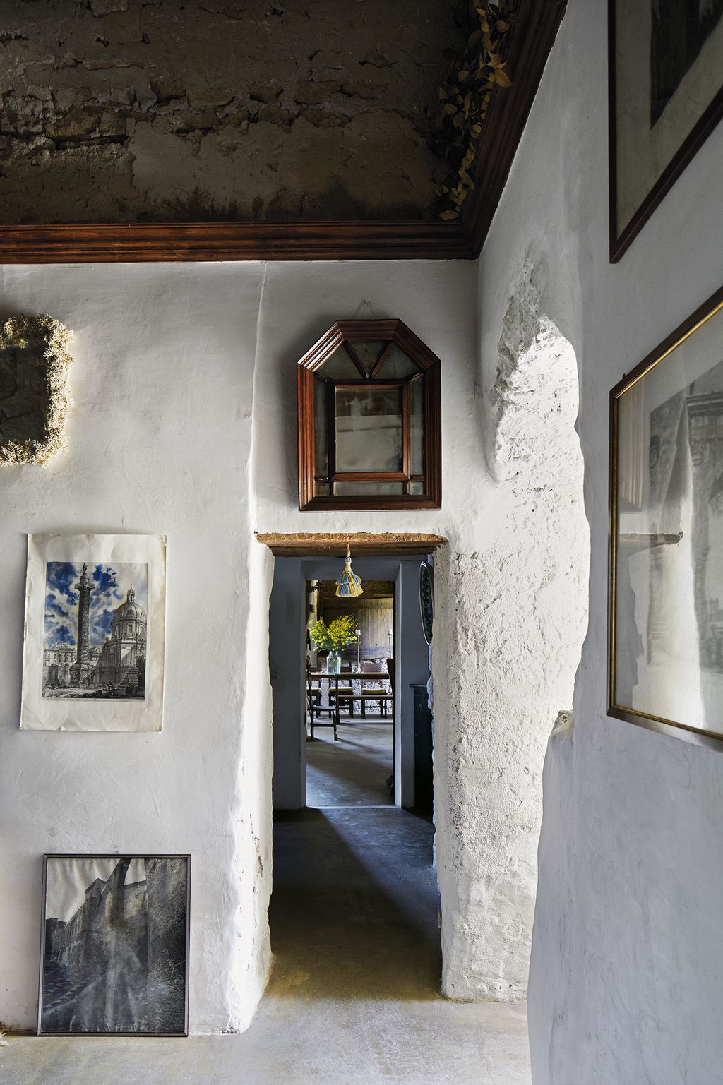 Image may contain Flooring Floor Corridor Wood and Art