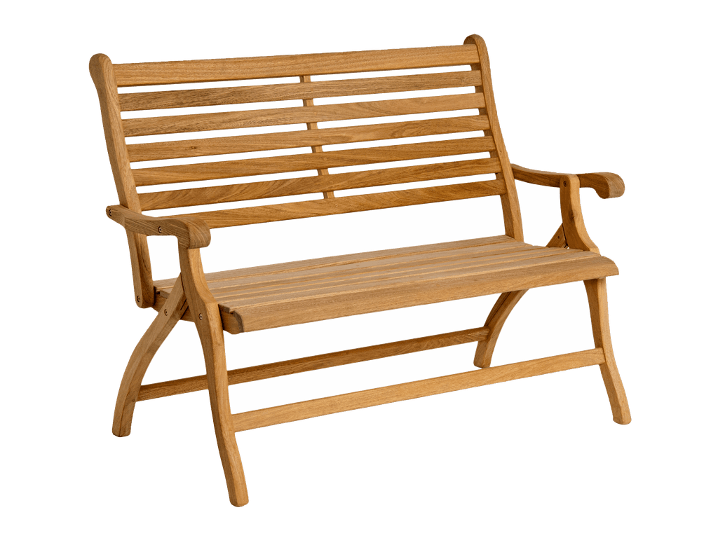 Oak ‘Roble Folding Bench 98 x 133 x 73cm 399 from The Chelsea Gardener.