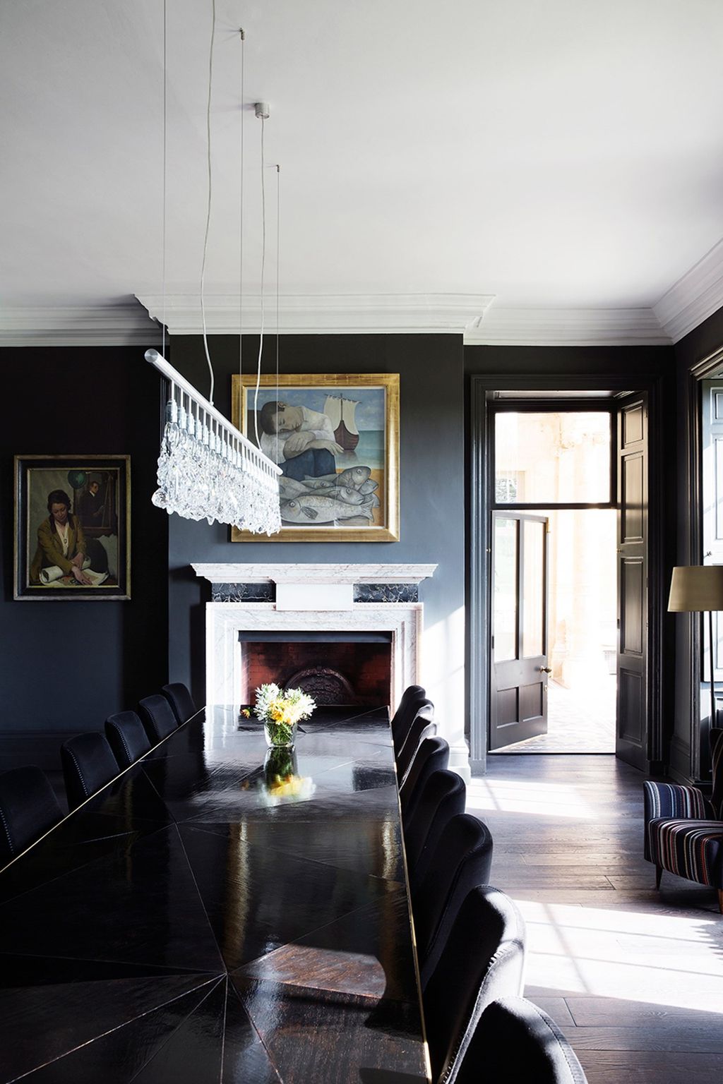 Dining Room Fireplace  Somerset Country House | Real Homes