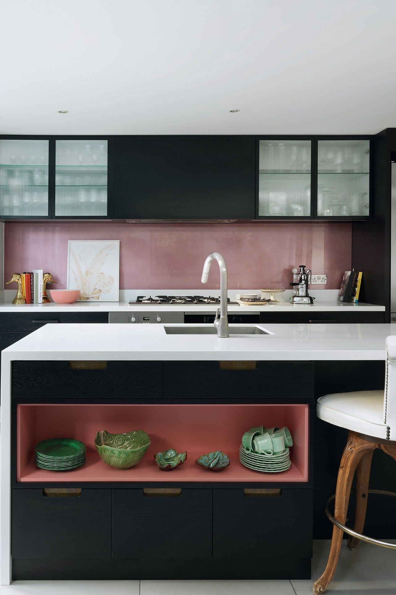 Image may contain Indoors Room Kitchen and Kitchen Island