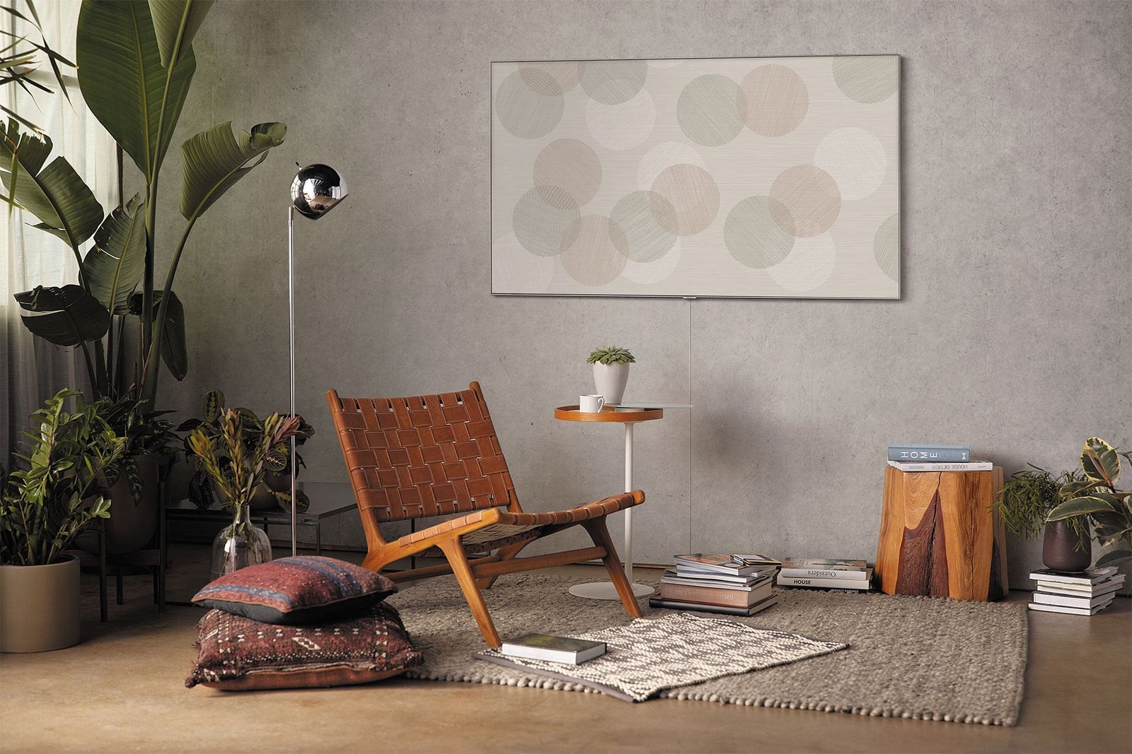 Image may contain Furniture Home Decor Living Room Room Indoors Interior Design Chair Rug Wood and Flooring