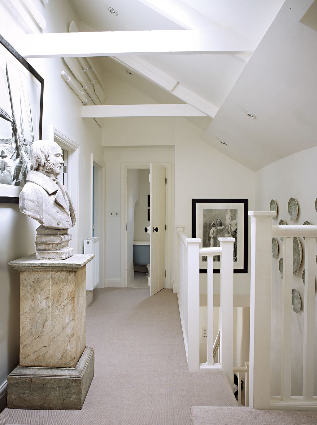 Image may contain Flooring Floor Interior Design Indoors Wood Housing Building Art Banister and Handrail