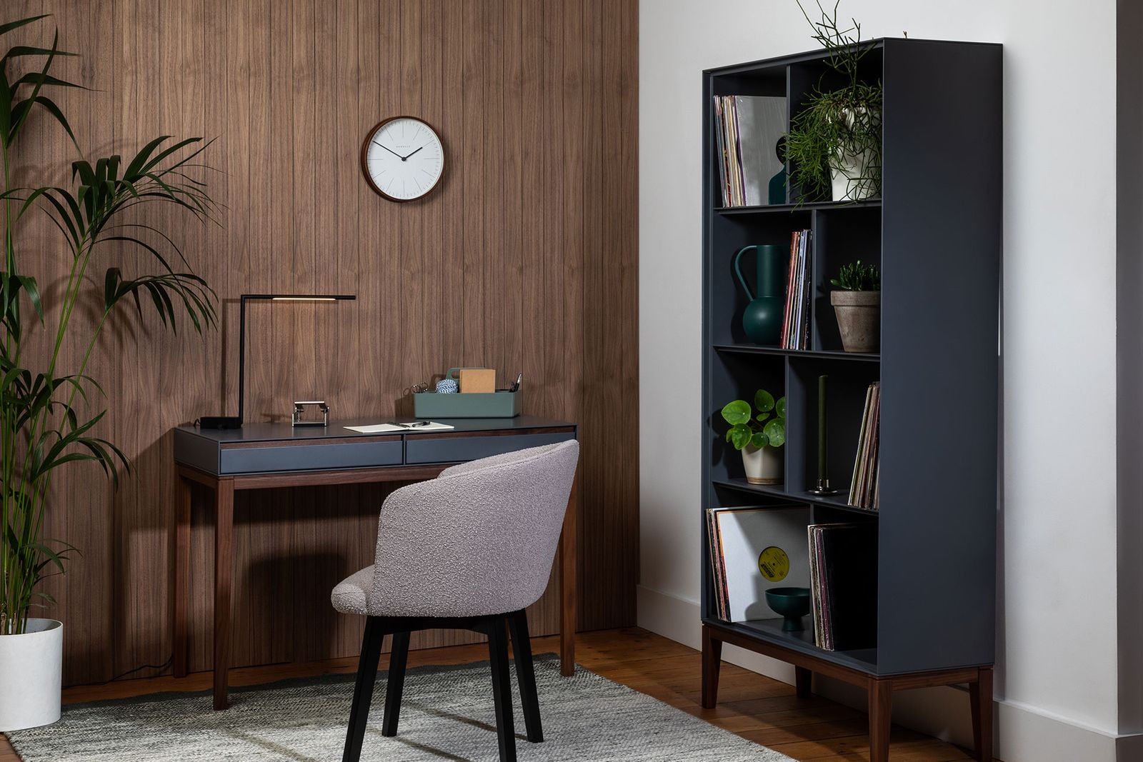 Image may contain Furniture Table Shelf Wood Desk and Bookcase