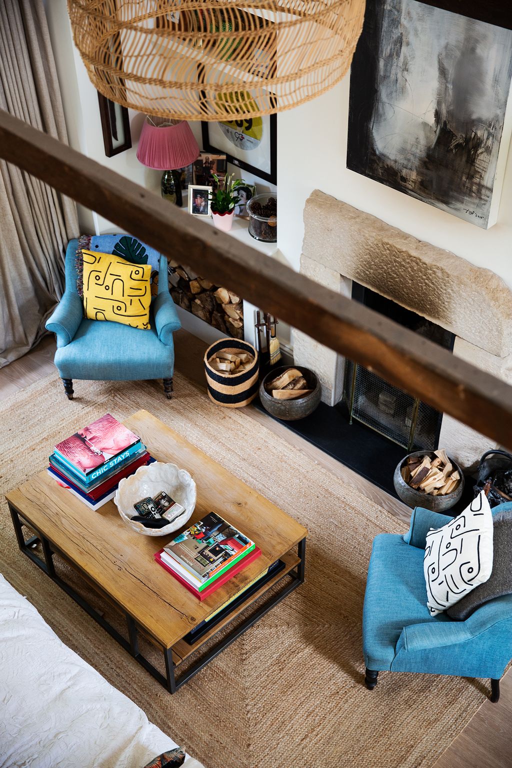 Image may contain Furniture Living Room Room Indoors Table Couch Coffee Table and Wood