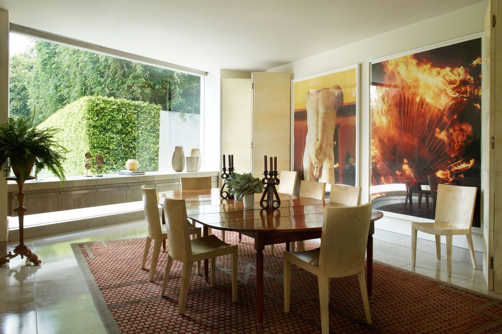 Image may contain Furniture Chair Indoors Room Dining Room Interior Design Table and Dining Table