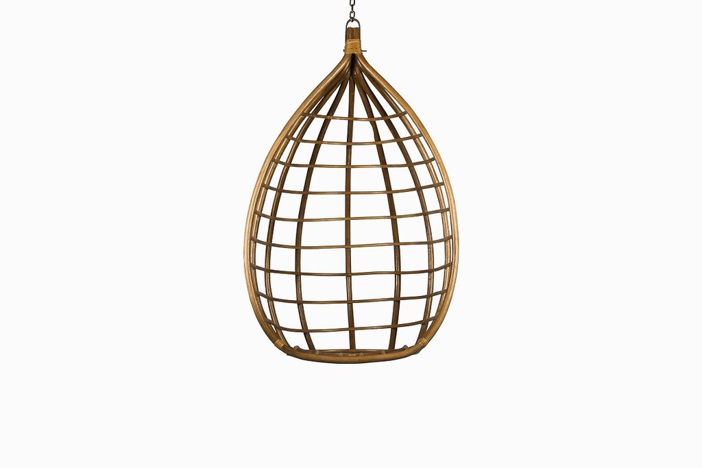 Rattan hanging chair by Raj Tent Club 325. buttongroup Shop now