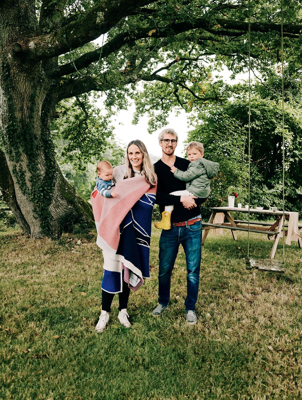 Image may contain Pants Clothing Apparel Human Person Jeans Denim Vegetation Plant Shoe Footwear and Yard