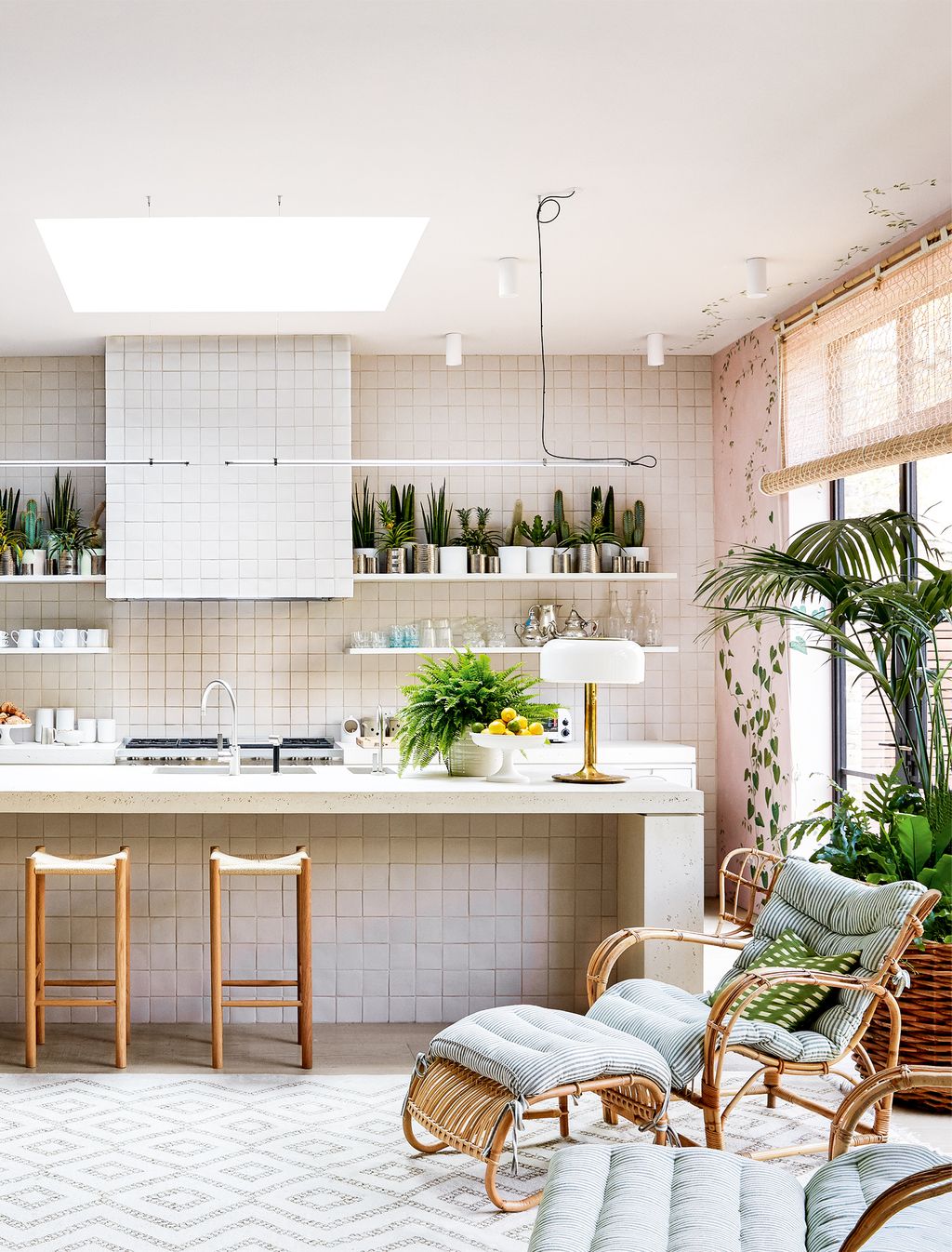 Image may contain Indoors Room Furniture Interior Design Living Room and Kitchen