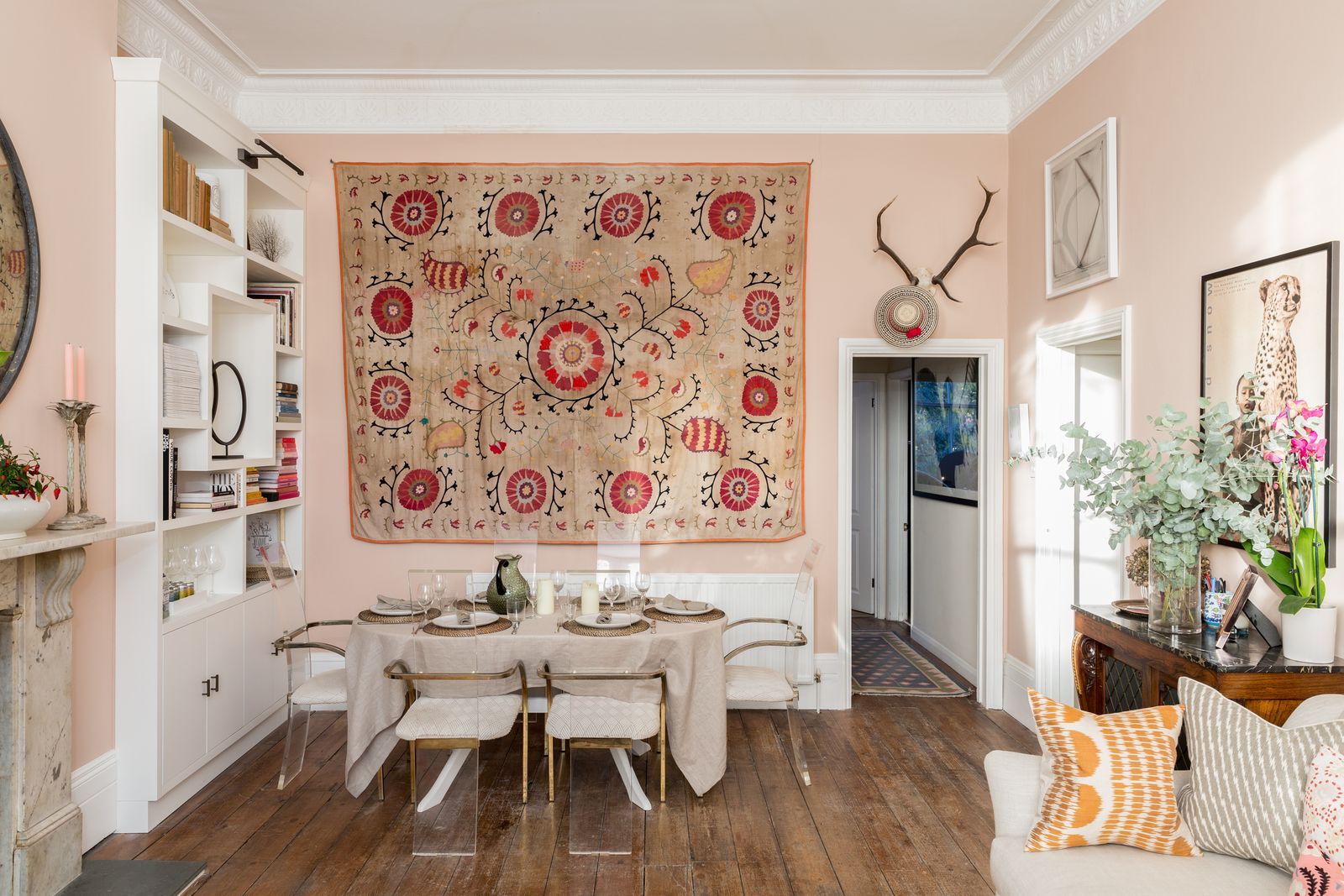 Image may contain Flooring Interior Design Indoors Wood Floor Home Decor Furniture Hardwood Living Room and Room