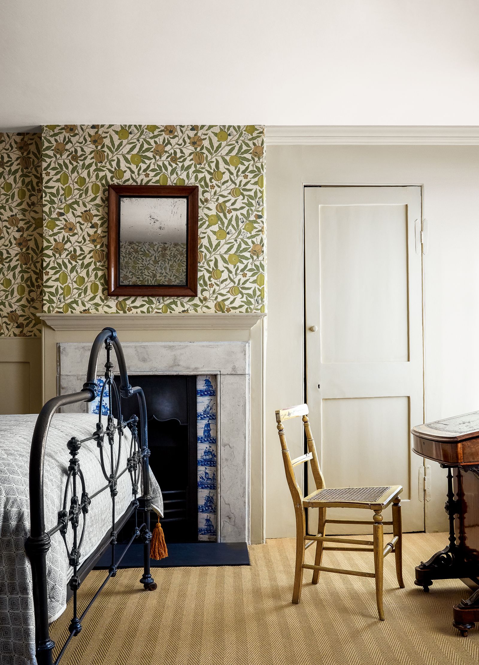 Image may contain Furniture Chair Indoors Living Room Room Home Decor Wood Fireplace Flooring and Electronics