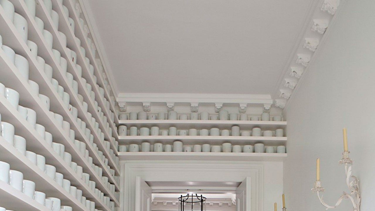 Image may contain: Flooring, Floor, and Corridor