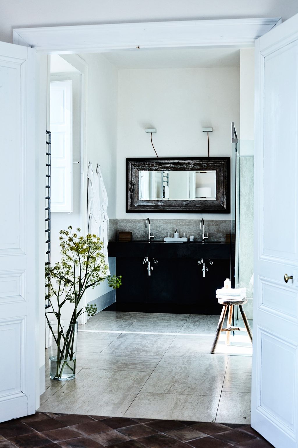 Image may contain Furniture Interior Design Indoors Sideboard Bar Stool Home Decor Plant and Room