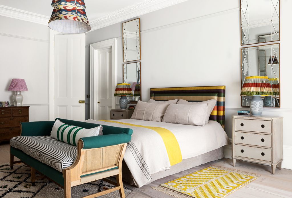 Image may contain Room Bedroom Indoors Rug and Furniture