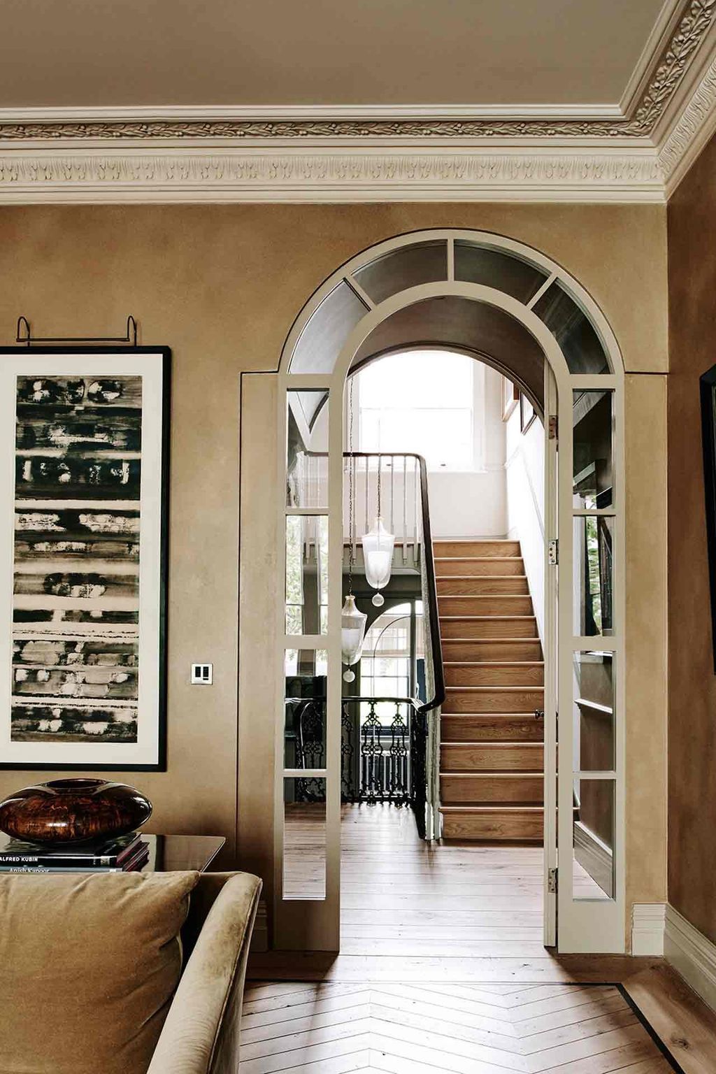 Landing from Drawing Room  London Terrace Restoration | Real Homes