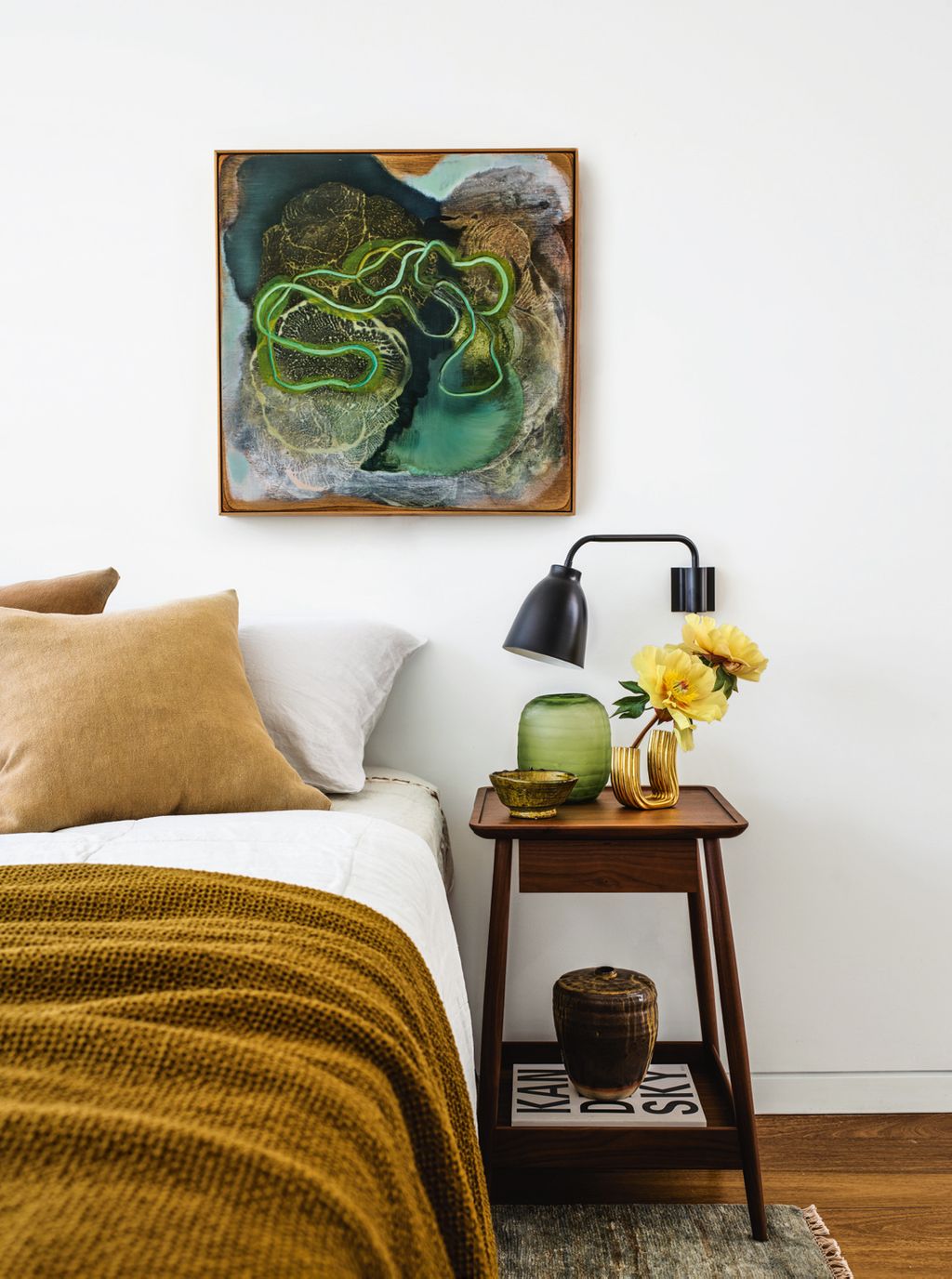 Image may contain Room Indoors Living Room Home Decor Interior Design Furniture Bedroom and Plant