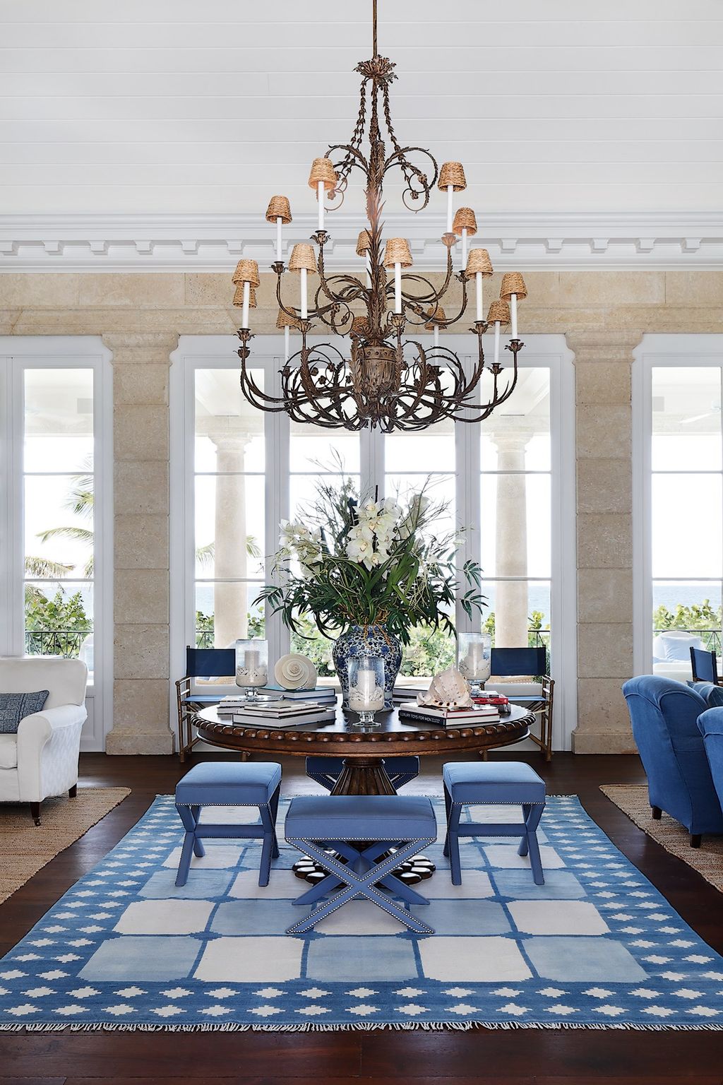 Chandelier at a Beach House | Home Lighting ideas