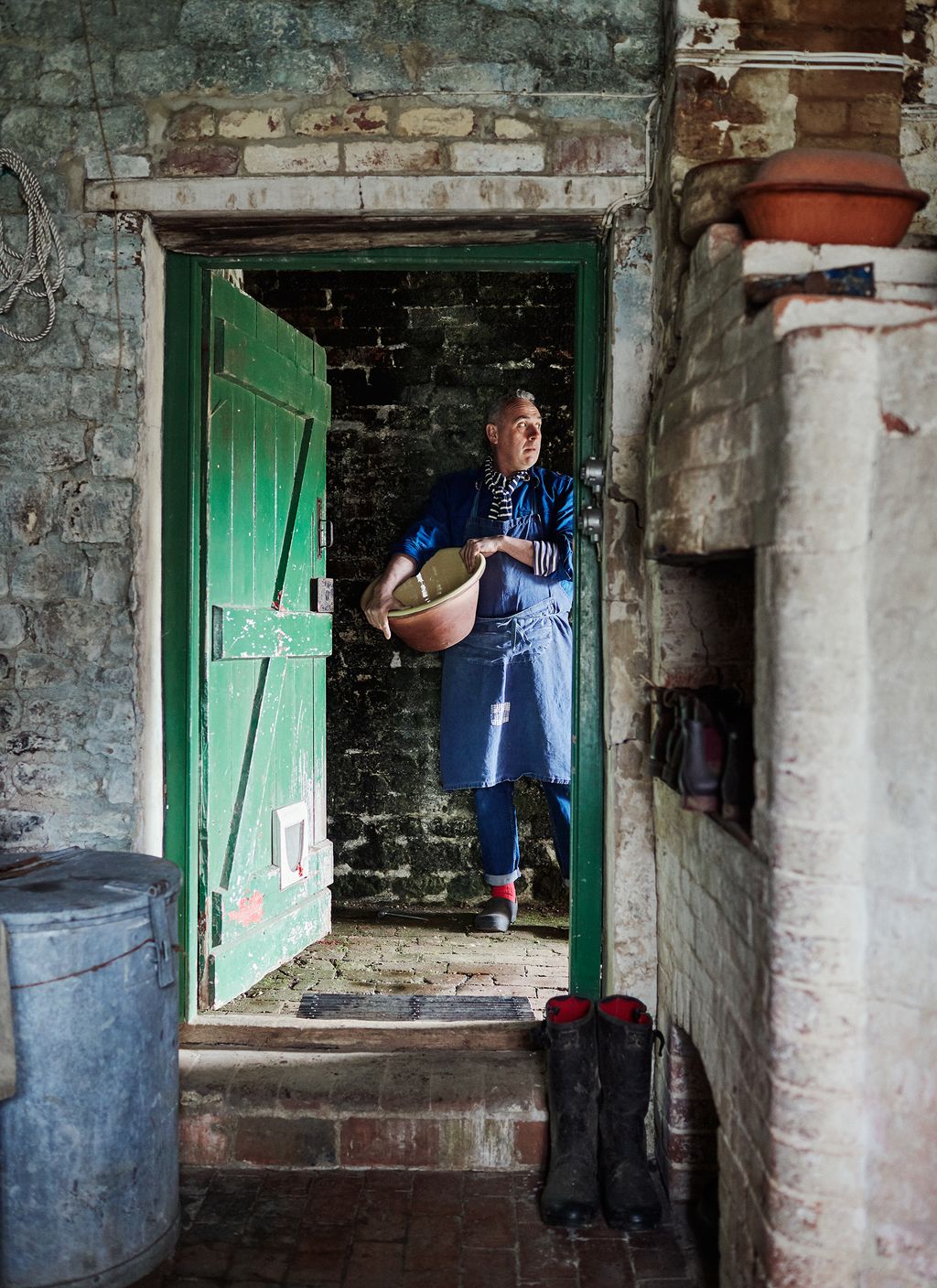 Ian in the scullery.