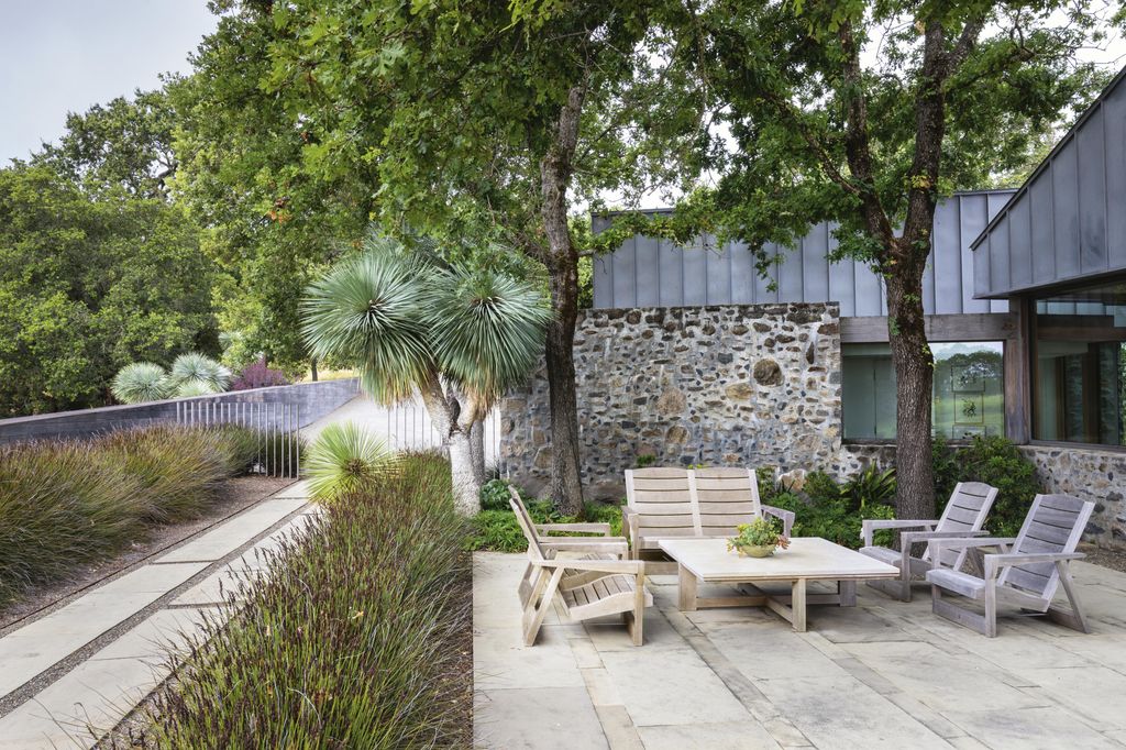 Image may contain Furniture Flagstone Table Patio Yard Outdoors Nature Coffee Table and Bench