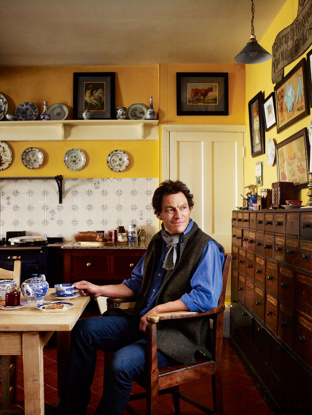 Dominic in the kitchen of Glin Castle.