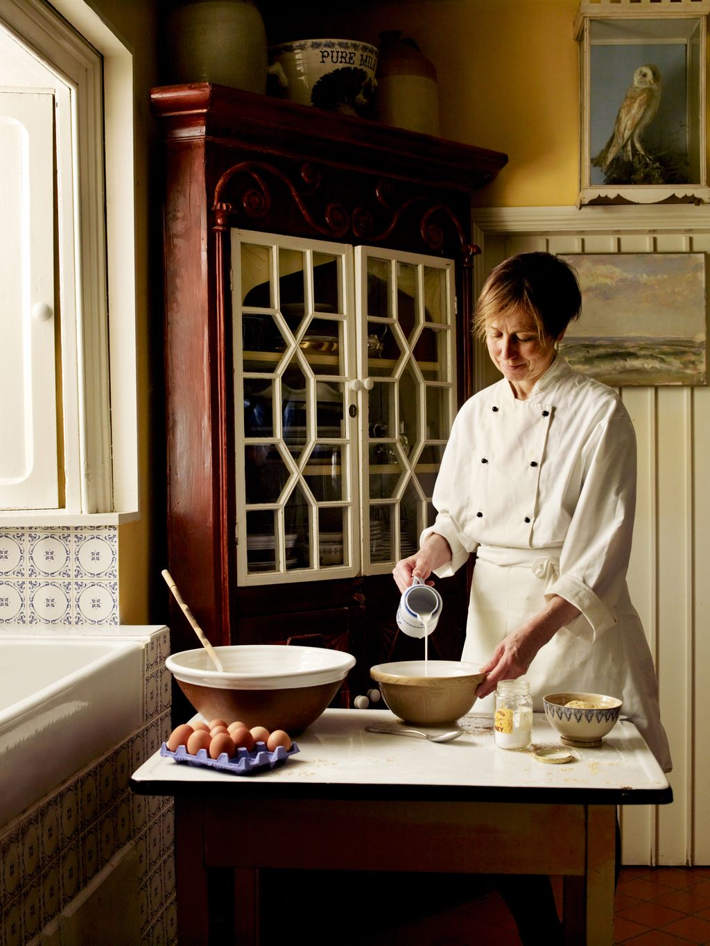 Image may contain Human Person Bowl and Shelf