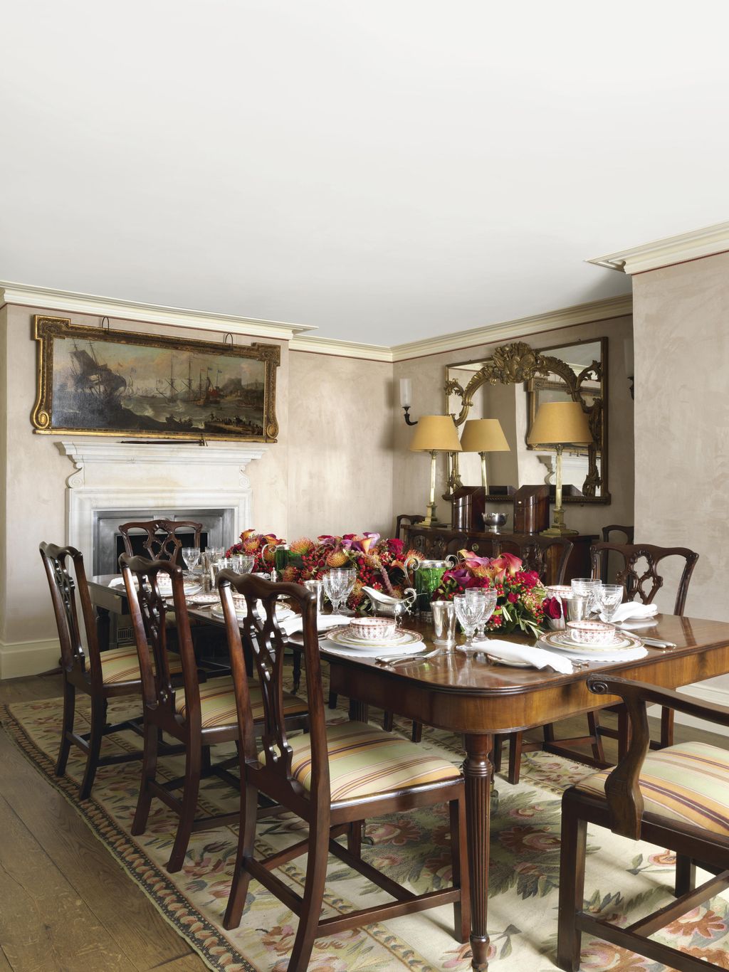 Image may contain Indoors Room Dining Room Furniture Chair Table Dining Table and Wood