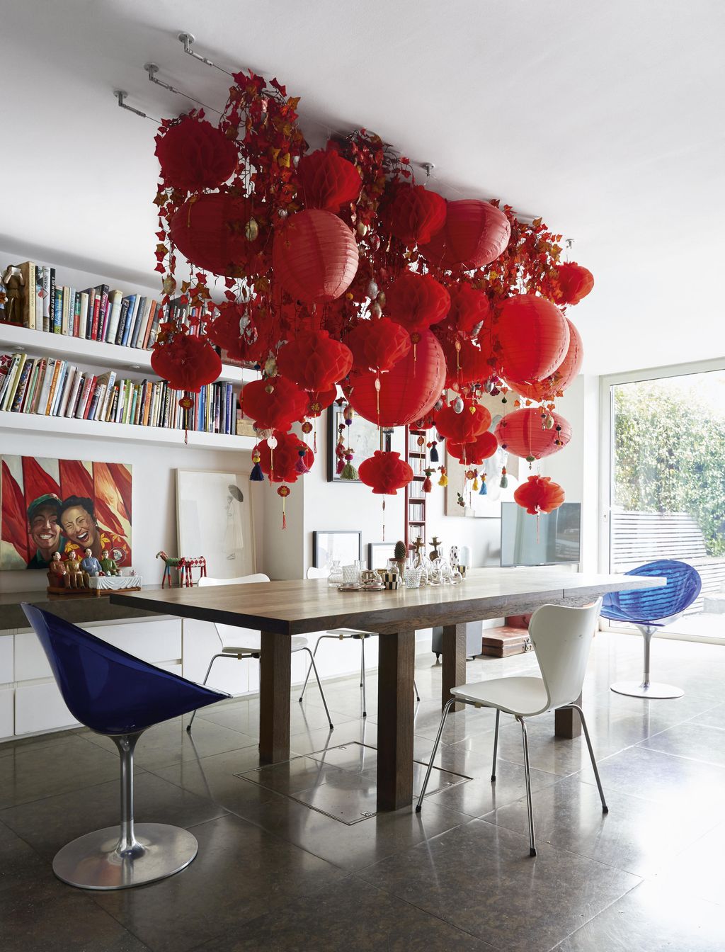 Image may contain Furniture Interior Design Indoors Table Dining Table Chair Flooring Human Person and Room