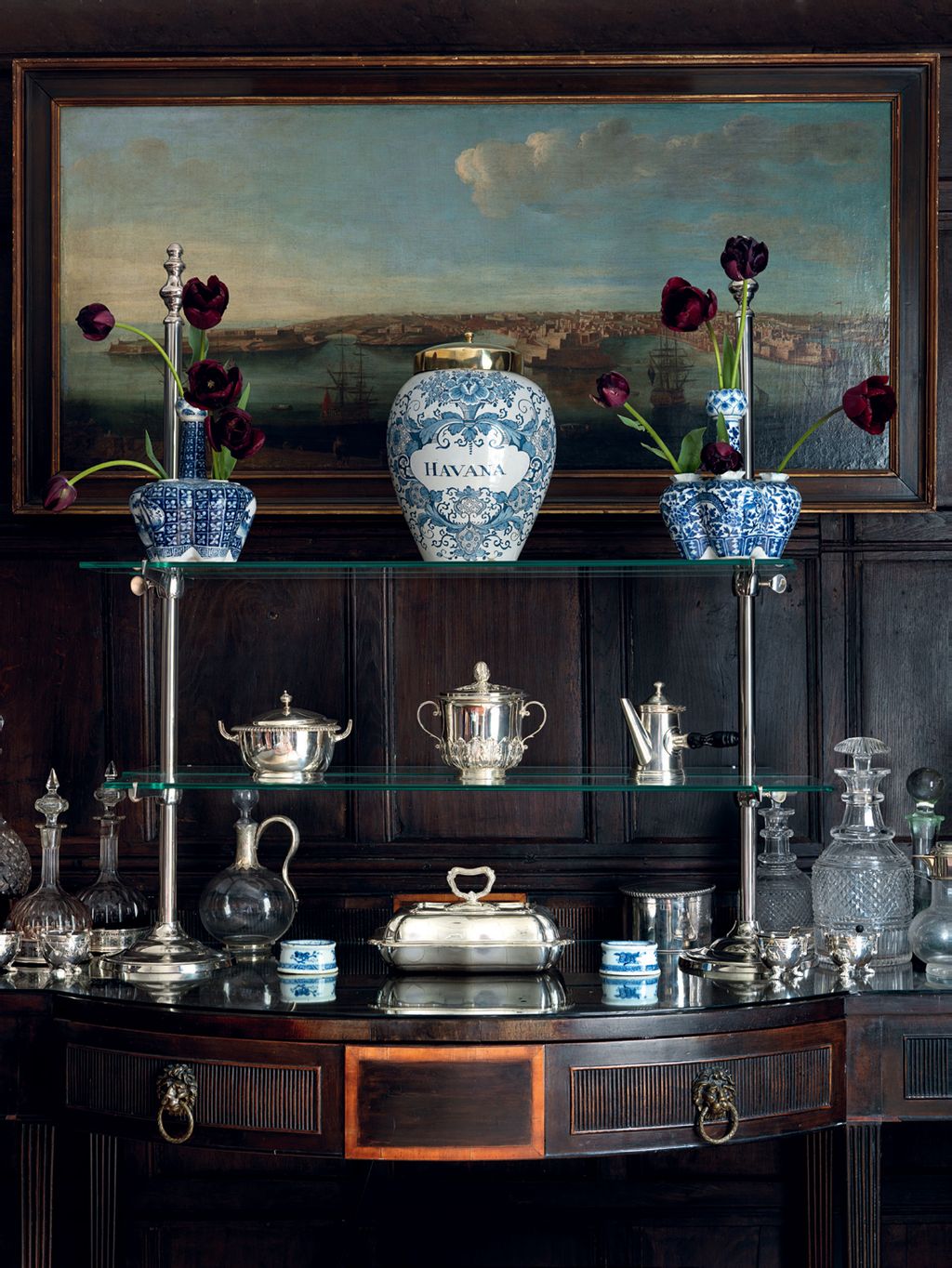 Image may contain Furniture Cabinet China Cabinet Art Pottery Porcelain and Shelf