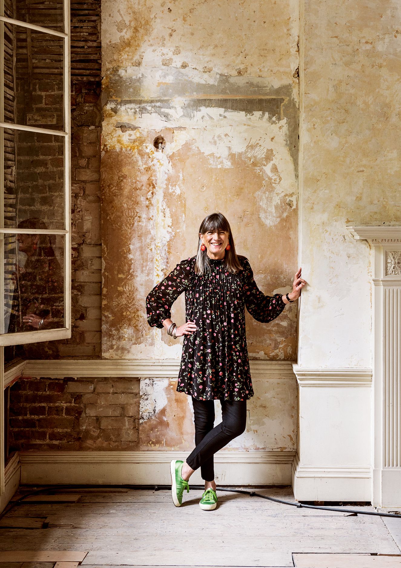 Image may contain Clothing Apparel Shoe Footwear Human Person Coat Overcoat and Sleeve