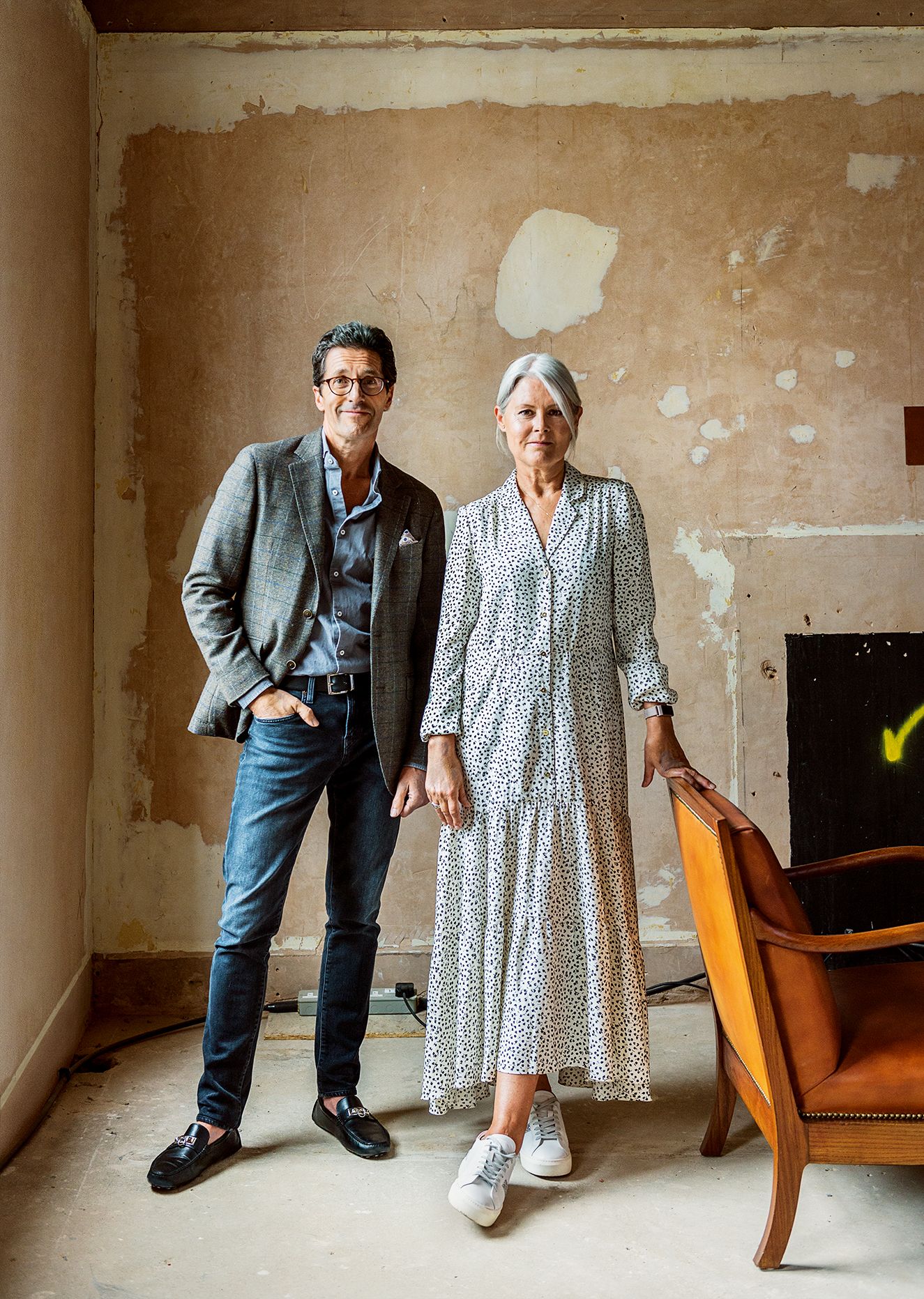 Image may contain Clothing Apparel Human Person Footwear Shoe Furniture Chair Pants and Fashion