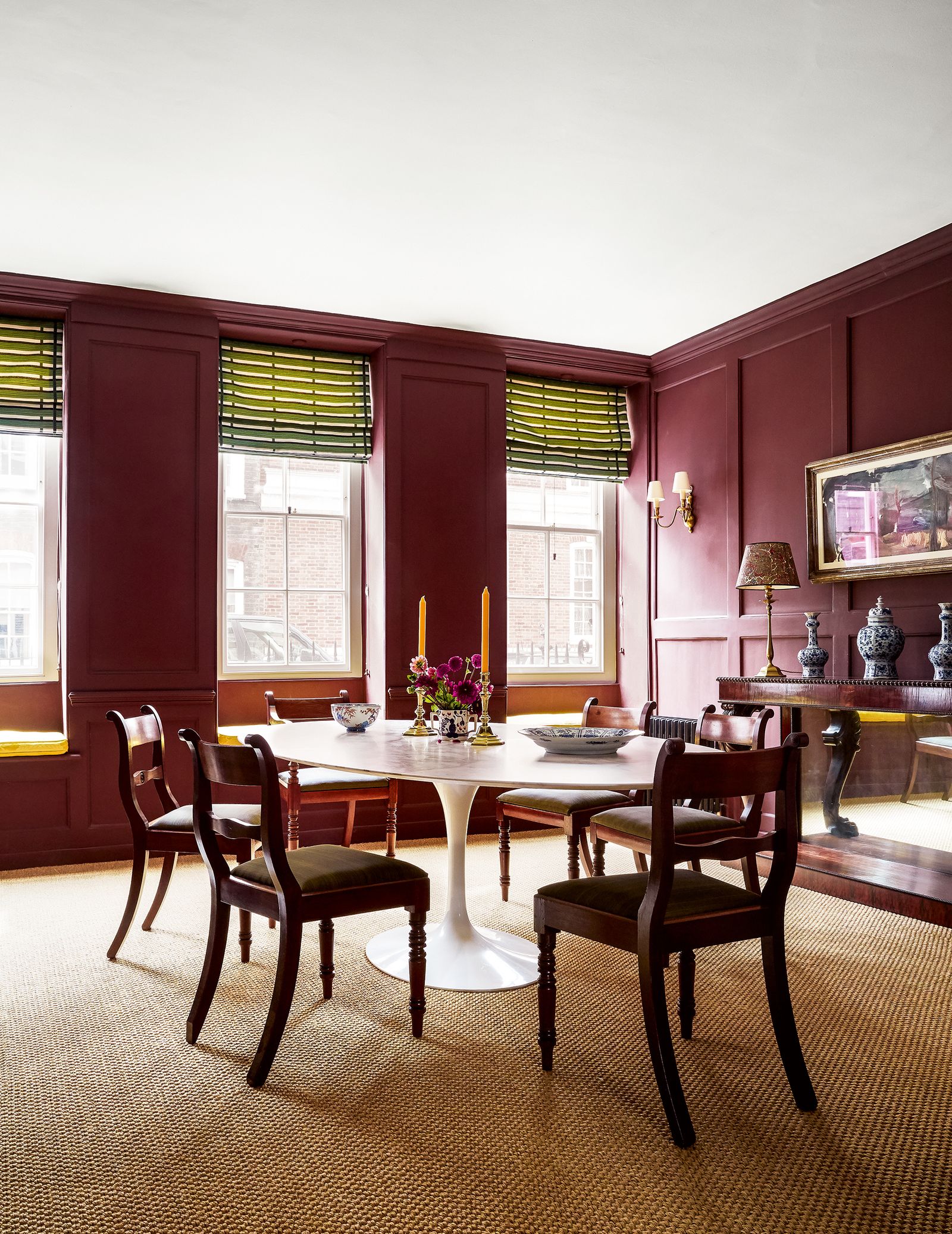 Image may contain Furniture Chair Room Indoors Dining Table Table Dining Room Wood Home Decor and Hardwood