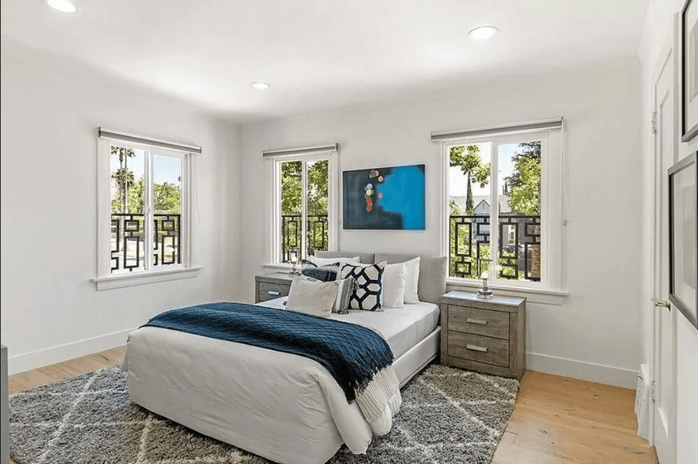 Image may contain Indoors Room Bedroom and Corner