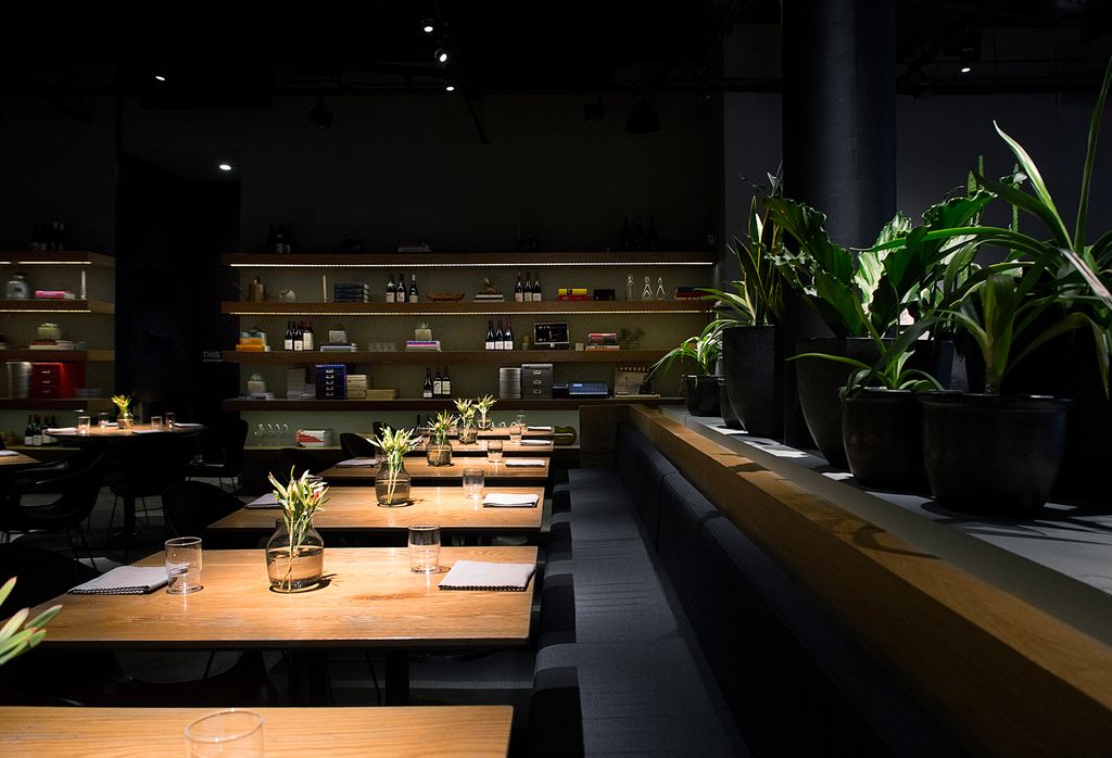 Image may contain Restaurant Plant Cafeteria and Wood