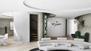 Image may contain Furniture Living Room Indoors Room and Couch