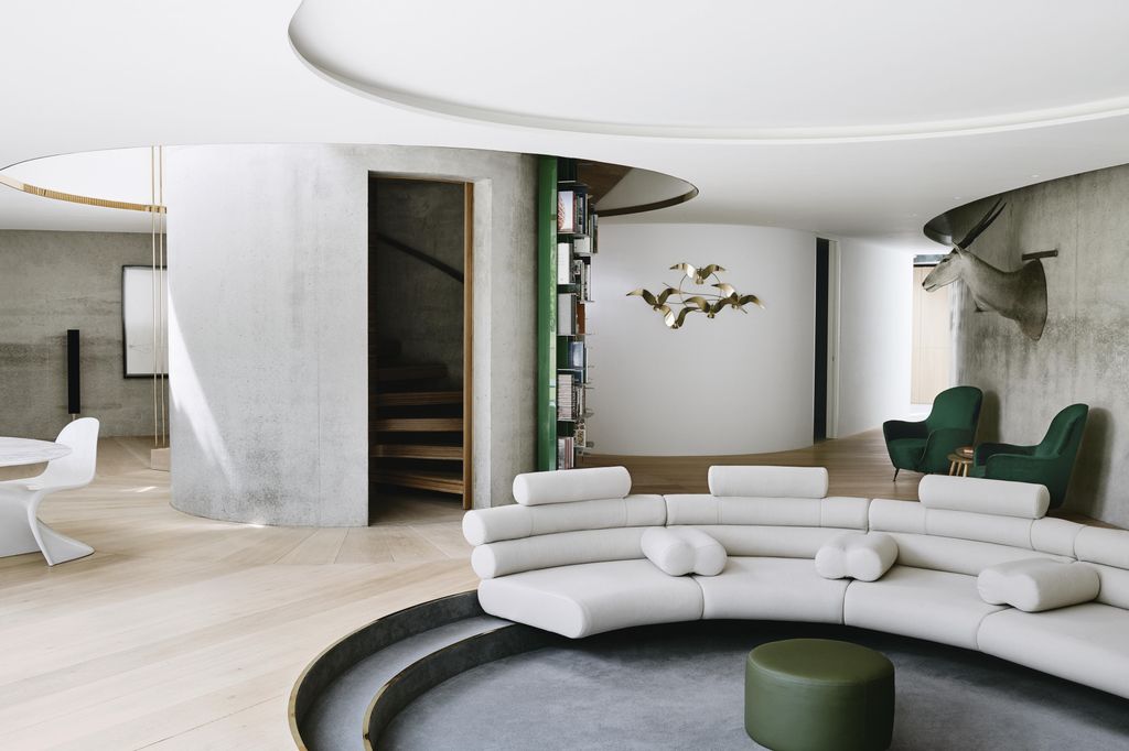 Image may contain Furniture Living Room Indoors Room and Couch