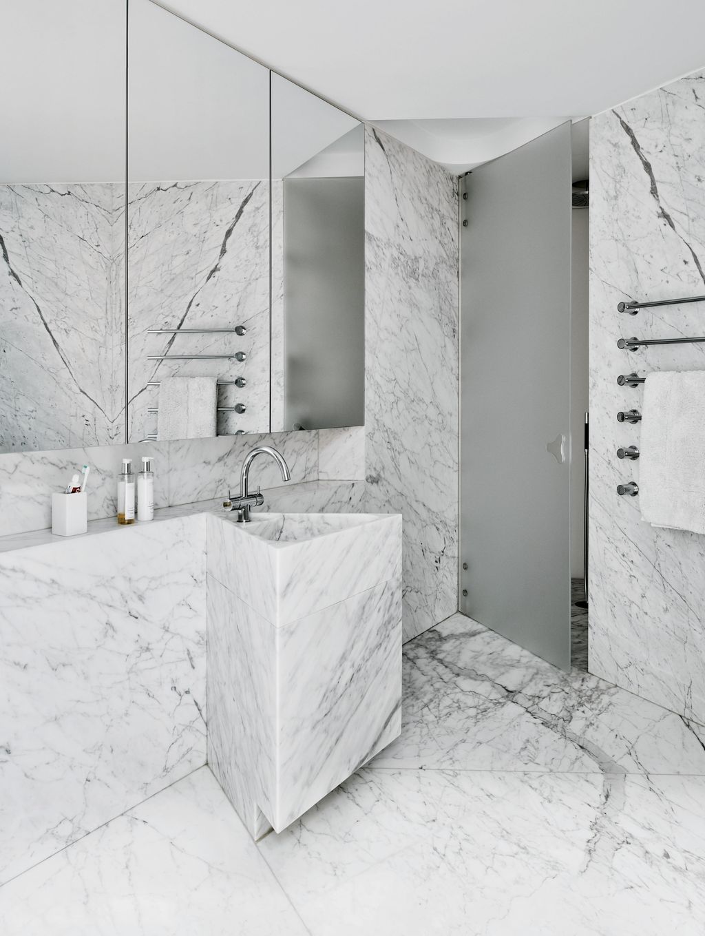 Image may contain Indoors Room Corner Interior Design and Bathroom