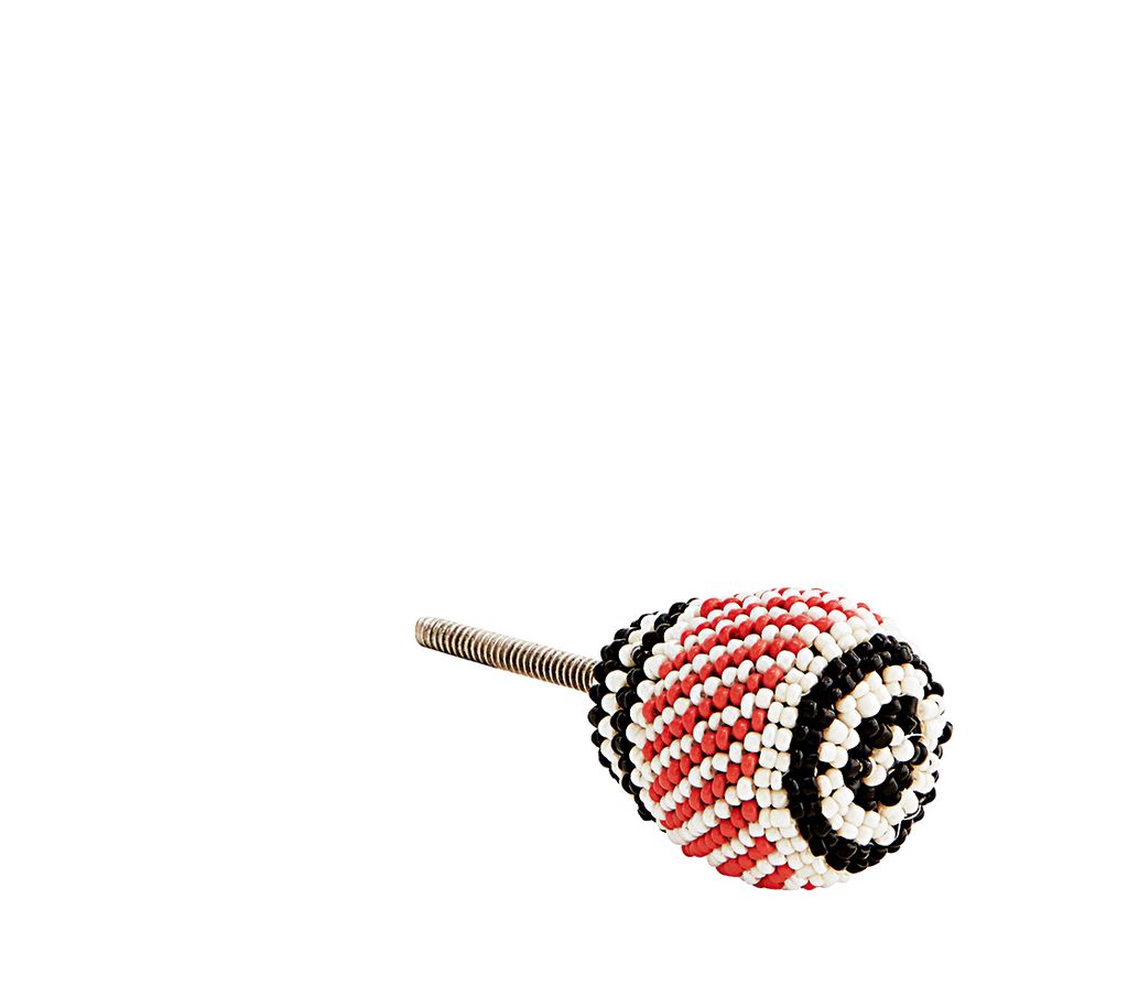 Iron ‘Multicoloured Door  Cabinet Knob with Beads by Madam Stoltz 5.90 from EM Home.   buttongroup Shop now