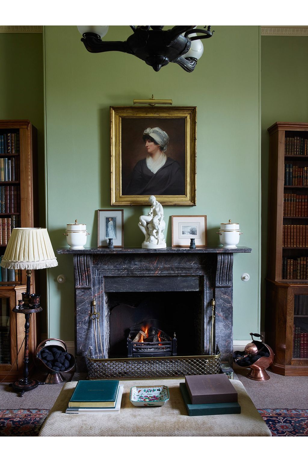 Library Fireplace Traditional Cornwall House | Real Homes