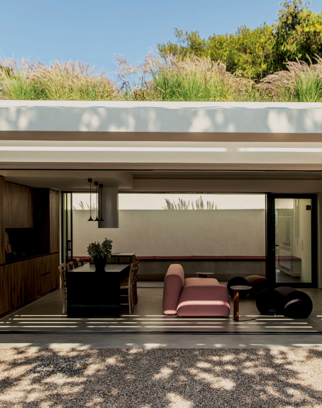 Image may contain Furniture Room Indoors Door Patio Interior Design Lobby and Living Room