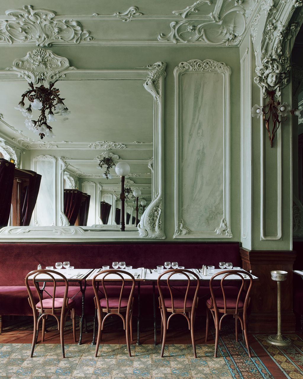 Image may contain Furniture Chair Indoors Room Interior Design Home Decor Restaurant and Dining Room