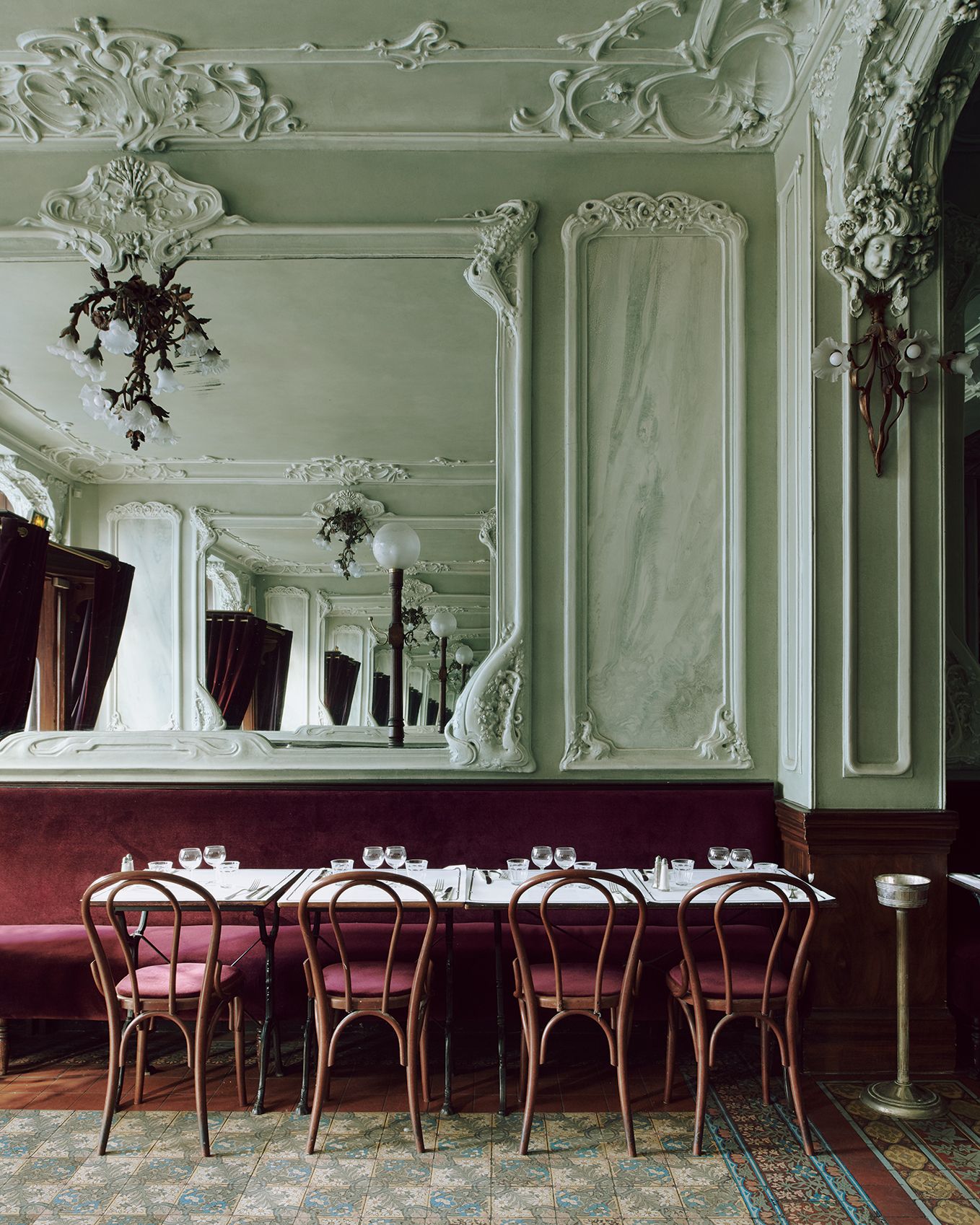 Image may contain Furniture Chair Indoors Room Interior Design Home Decor Restaurant and Dining Room