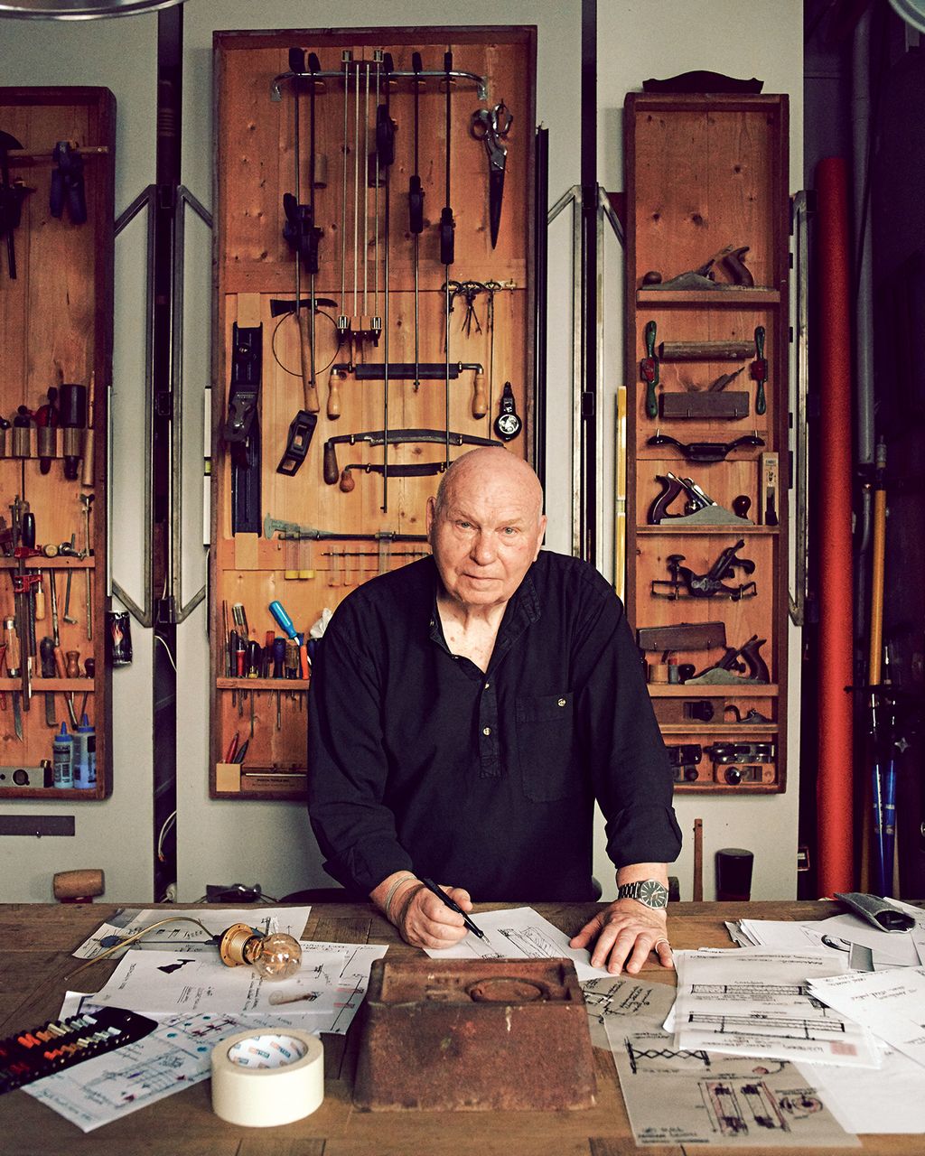 Image may contain Human Person Workshop Wood and Plywood