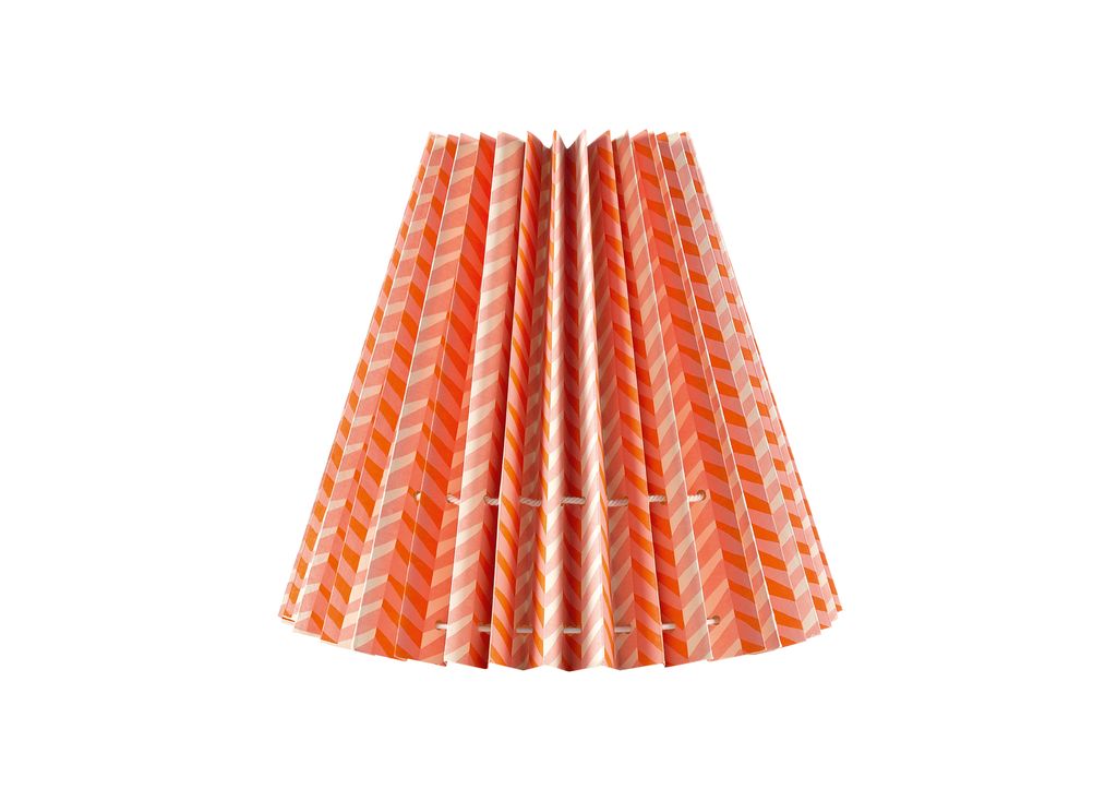 Pleated paper ‘Zig Zag  41cm 60 from The Mews Fabrics  Furnishings.