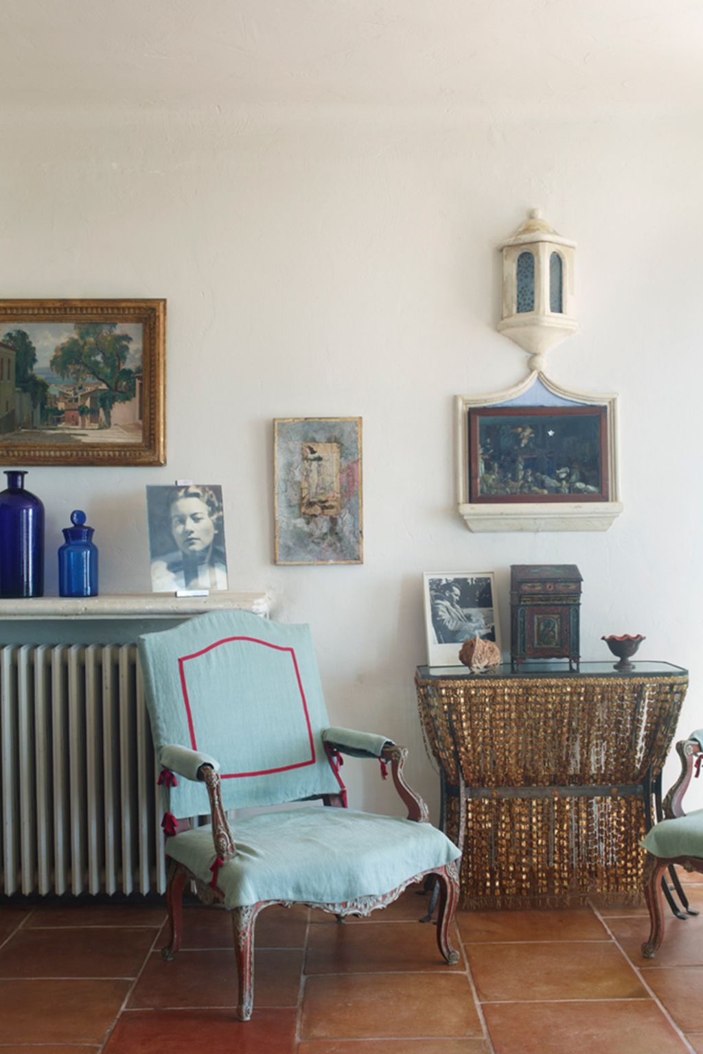 Blue Armchair  Casamidy House in South of France | Real Homes