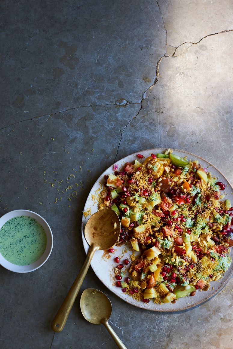 Image may contain Cutlery Spoon Plant Food Produce Vegetable Lentil and Bean