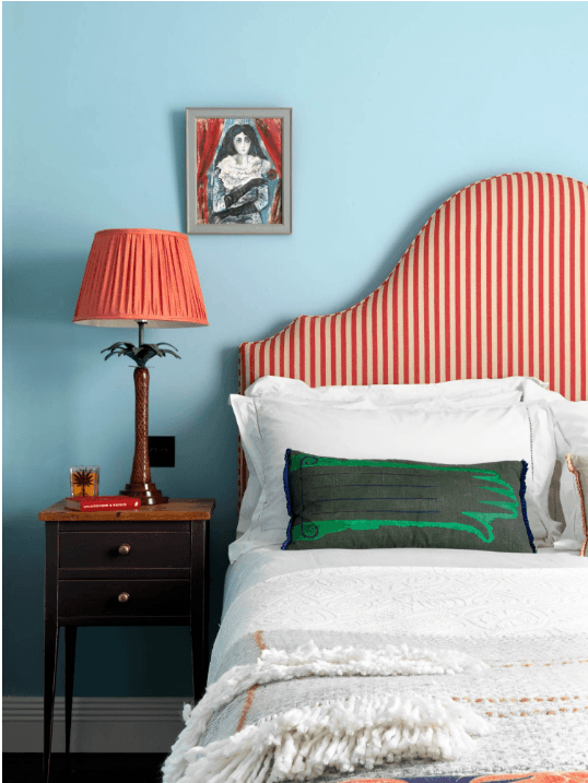 Image may contain Lamp Table Lamp Furniture Bed Room Bedroom and Indoors