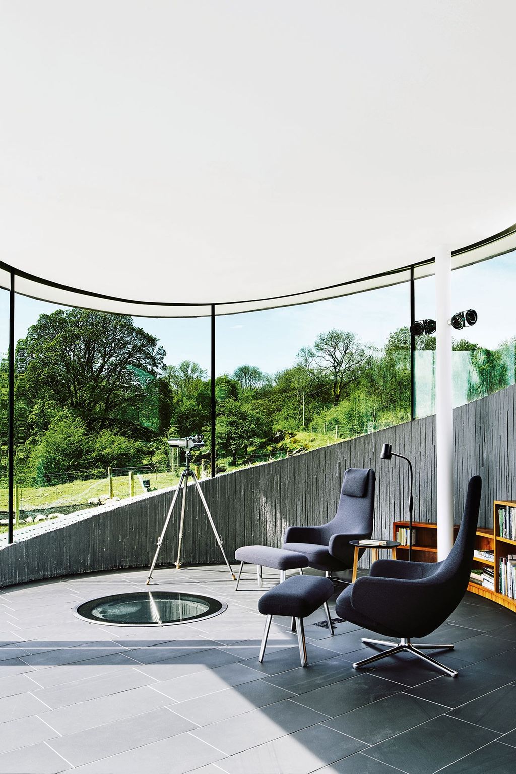 Image may contain Furniture Chair Indoors Interior Design Lobby Room and Living Room