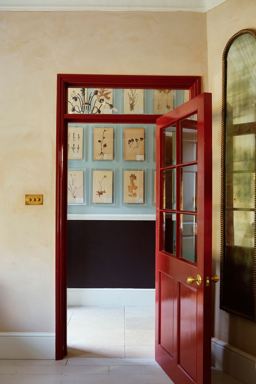In her house in London Matilda Goad replaced the kitchen door with a larger one with glass panels and painted it in a...